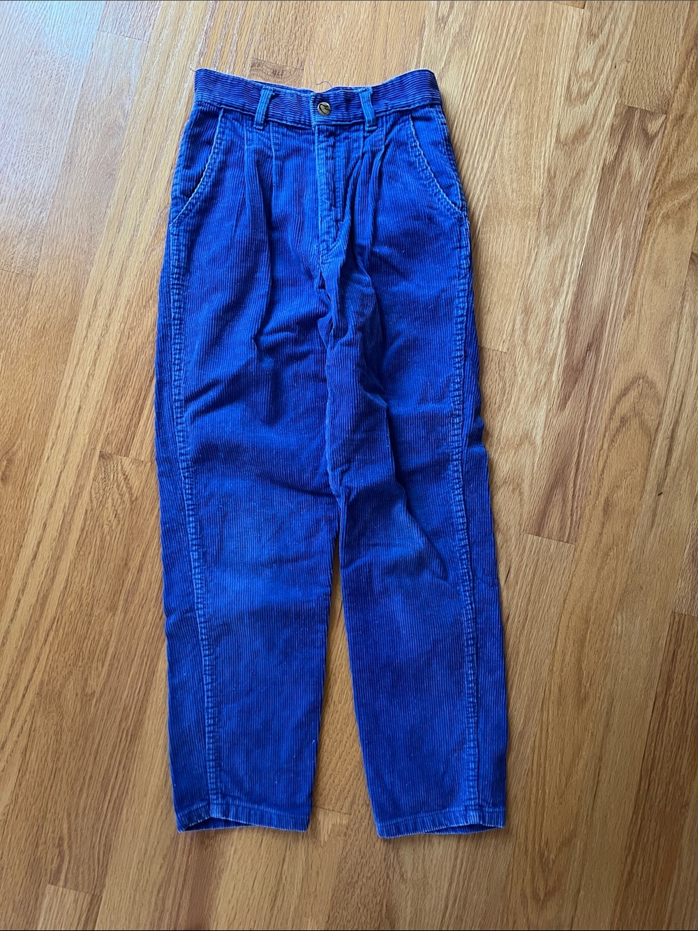 Vintage Rio corduroy blue pants youth 8